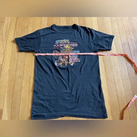 Vintage Single Stitch Glitter Graphic Canada Tourism Novelty Shirt - Picture 7 of 8